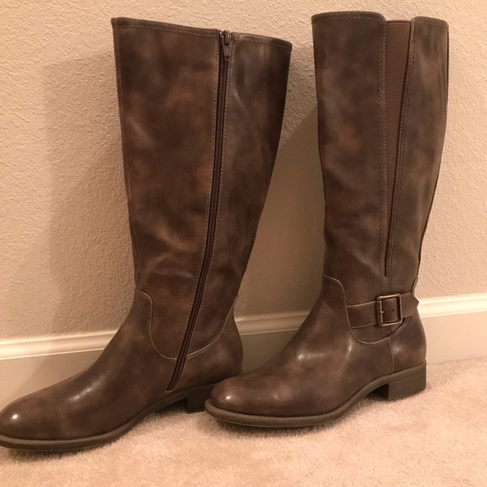 Kim Rogers, Tan Riding Boots, Never Worn, NWOT